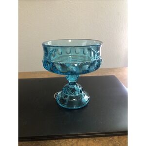 Indiana Glass Kings Crown Blue